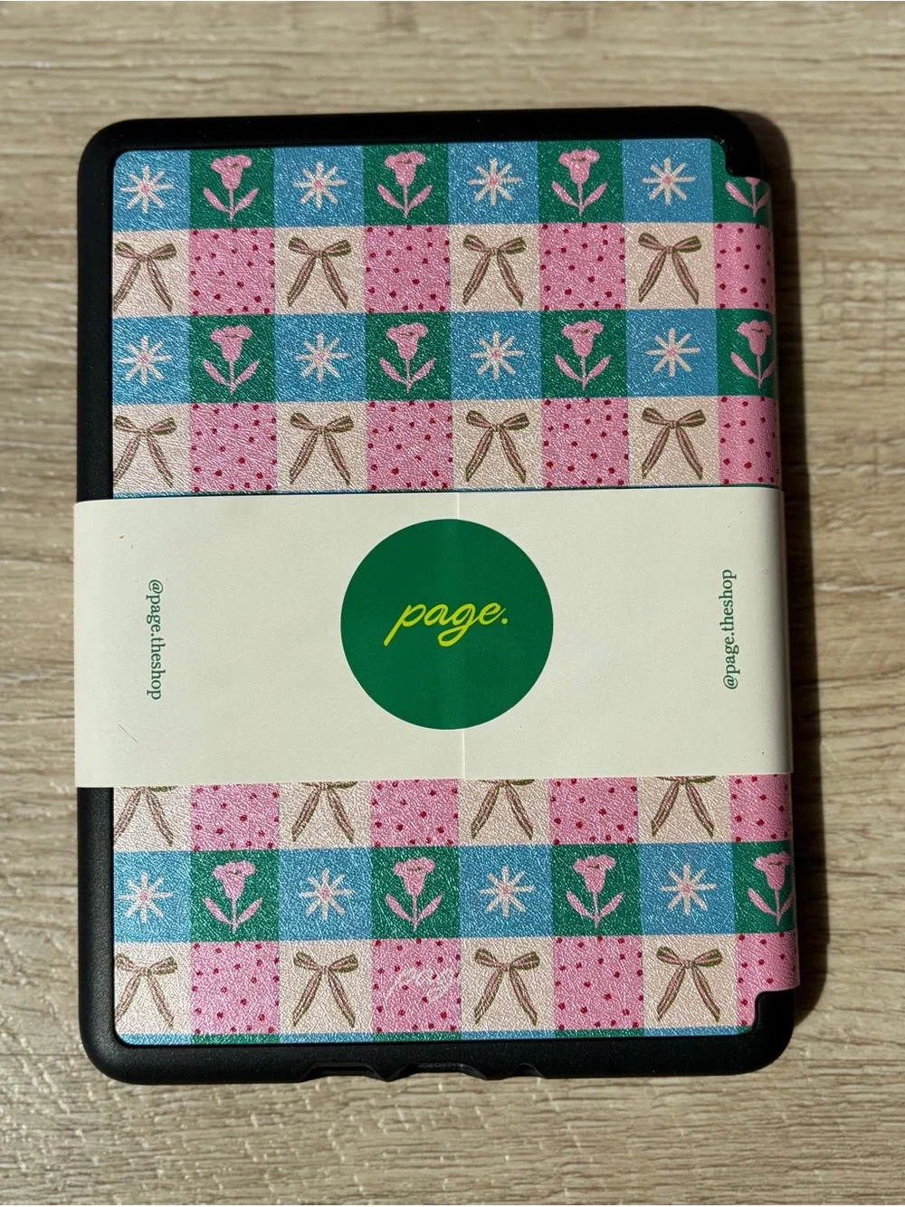 Page. Bows & Blooms Kindle Case + Pouch + Bookmark | Paperwhite 12th Gen